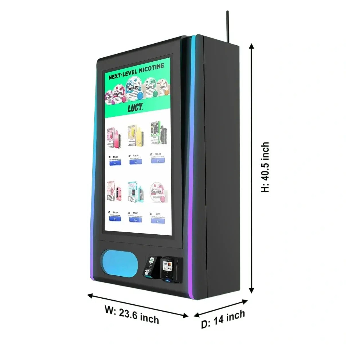 Mega Wall 2.0 Wall-Mounted Vape Vending Machine